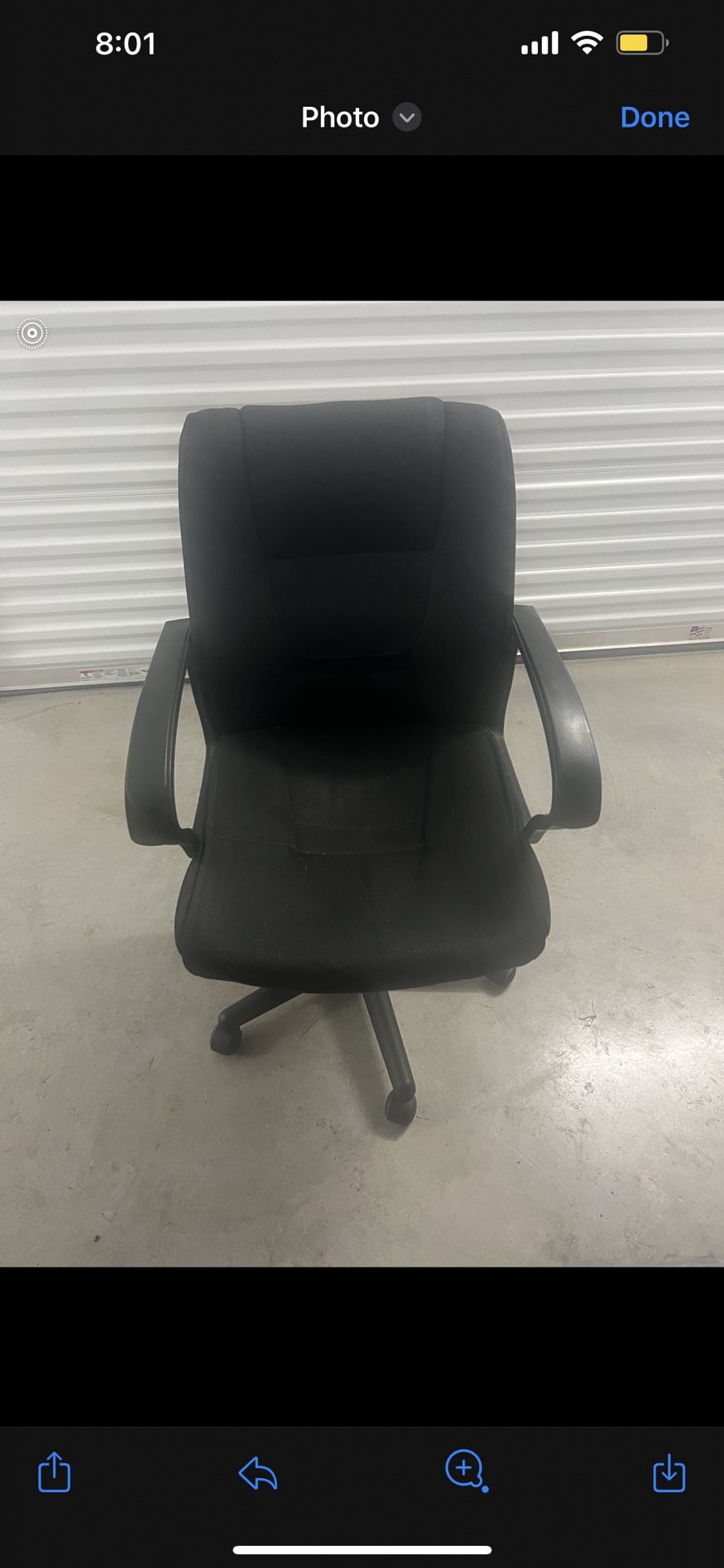 Fabric Swivel Executive Office Chair - Adjustable