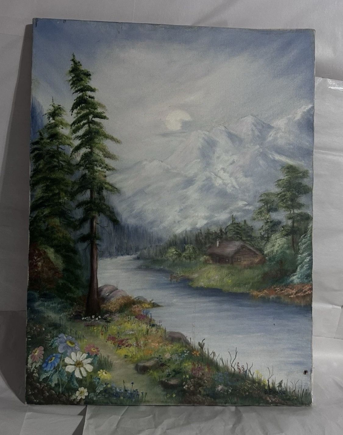 Original Vintage Oil Painting - Framed - Signed by the artist P.Pinske