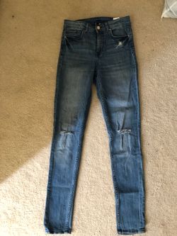 H&M Distressed Denim Jeans Size 6