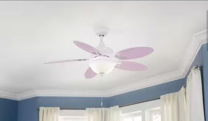 Hampton Bay Harper III 44 in. LED White Ceiling Fan with Light Kit