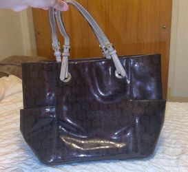 Michael Kors MK Monogram Patent Tote Bag