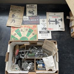 Antique Fishing Reel And Parts