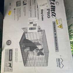 NEW! Ultima pro dog folding crate brand new unopened, dogs up to 70 lbs 