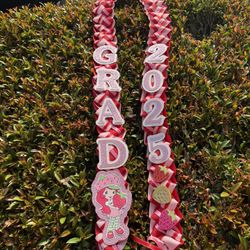 Graduation Or Promotion Ribbon Lei Strawberry Shortcake