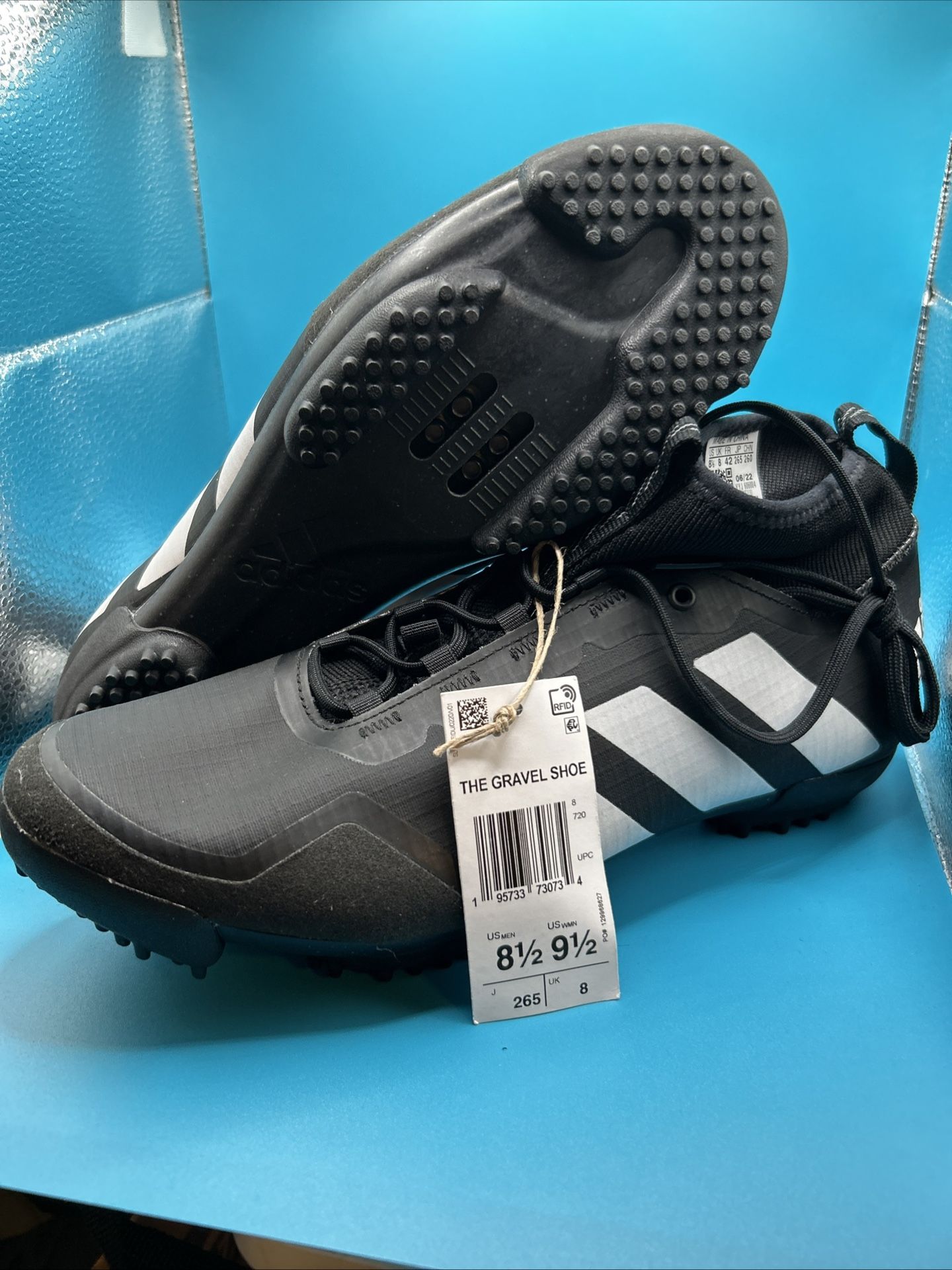 🔥NEW Sz 8.5 Men/9.5 Women Black White Adidas The Road Shoe Cycling Shoe FW4457