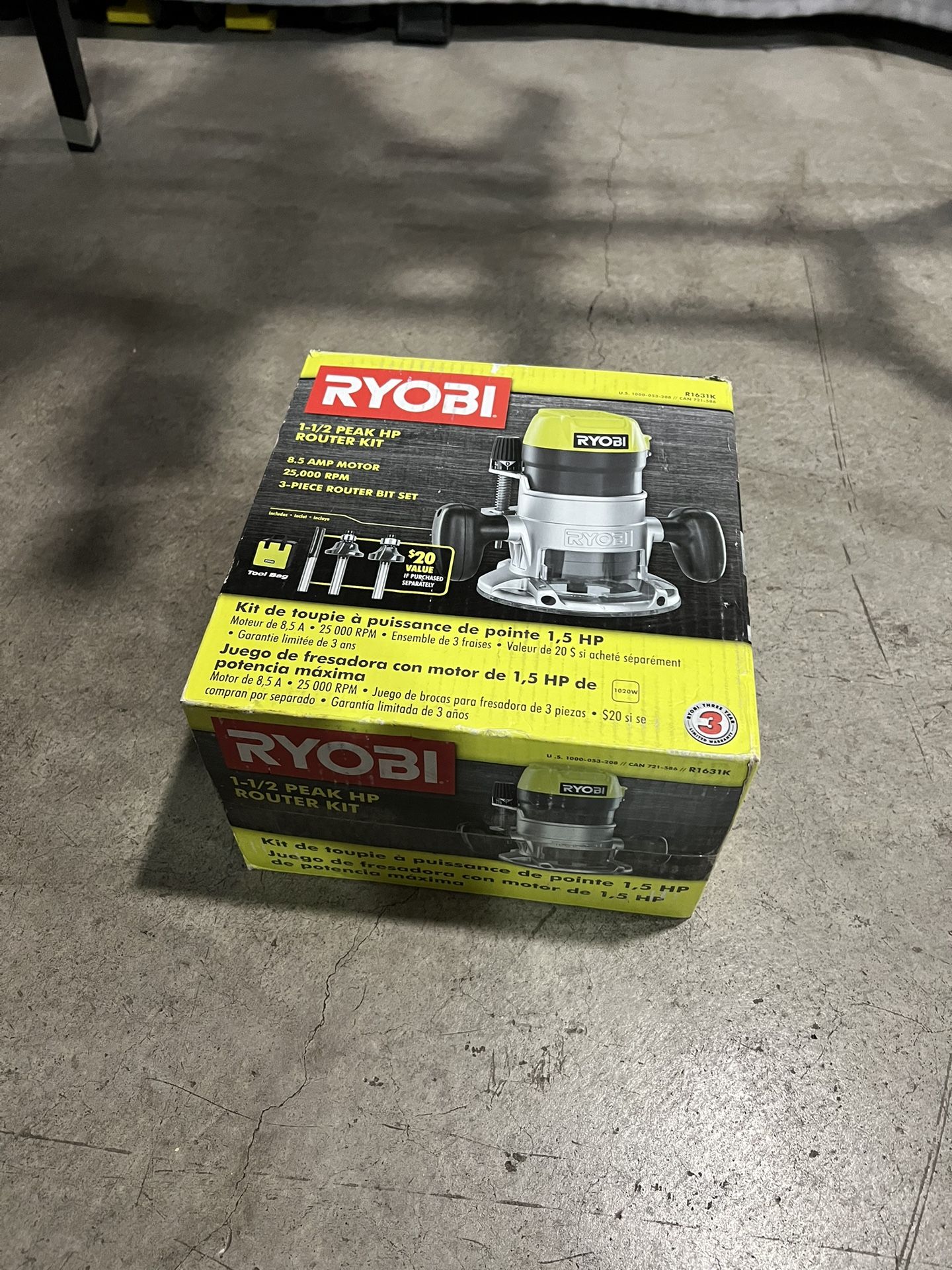 Ryobi 1.5 HP fixed Base Corded Router