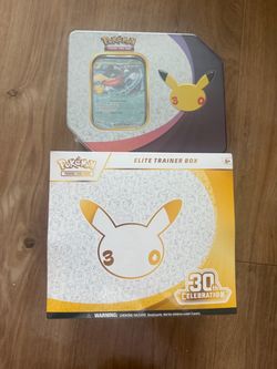 Pokemon 30th celebration ETB + Greninja EX promo tin