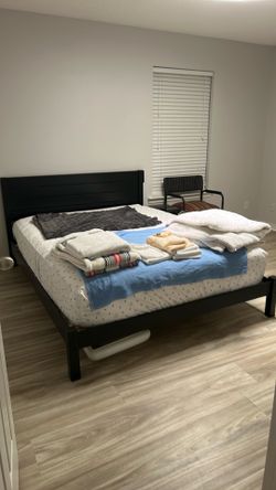 Designer low profile bed California queen