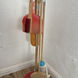 JustForKids Wooden Detachable Kids Cleaning Set