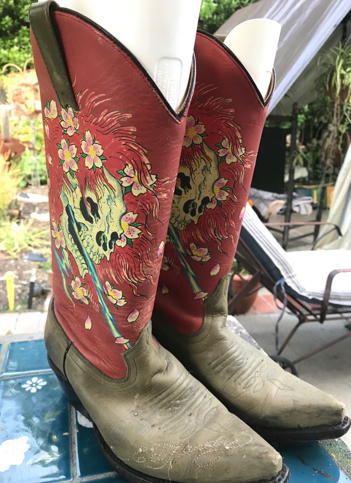 Vintage Ed hardy cowboy boots
