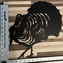 Turkey Metal Art Home Decor, Gobbler Thanksgiving Decorations