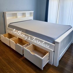 New Full Bed With Drawers And Mattress