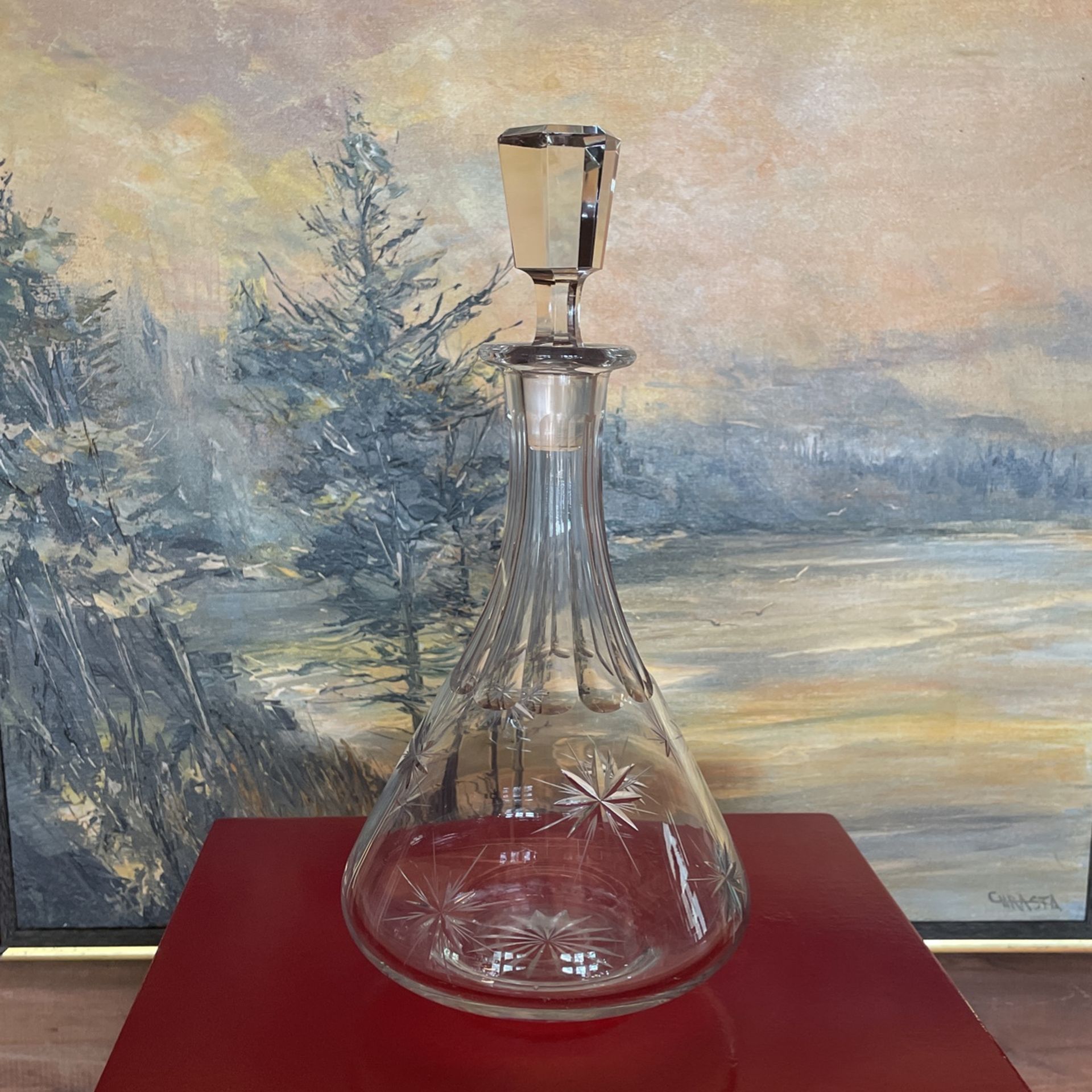 wine & Whiskey Crystal Bottle
