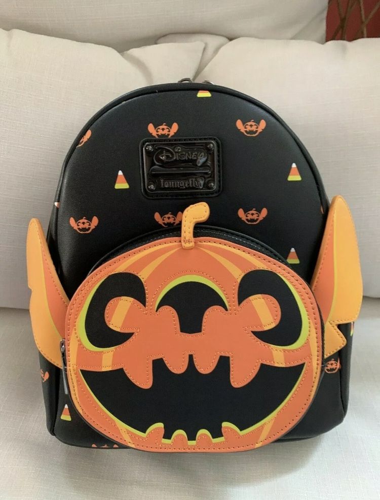 Pumpkin Stitch Loungefly Backpack Nwt Super Rare 