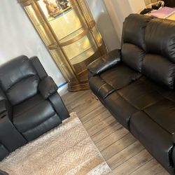Couch Recliners with Center Cup Holders