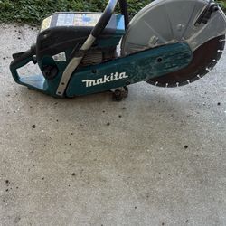 Makita Concrete Saw Runs, Needs Carb Cleaning 
