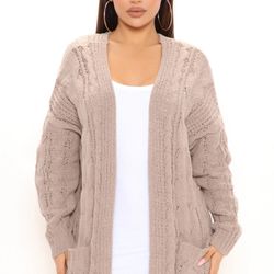 Fashion Nova Mocha Cardigan