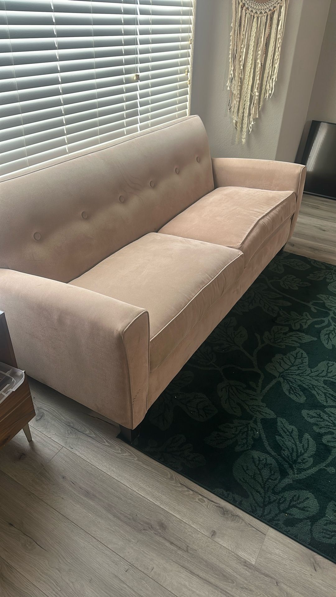 Pink Couch. 6ft Long.