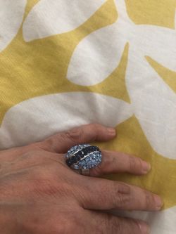 Rhinestones Ring size adjustable $6