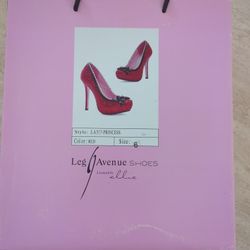 Red 5" Glitter Pump Size 6 Shoes Brand New 