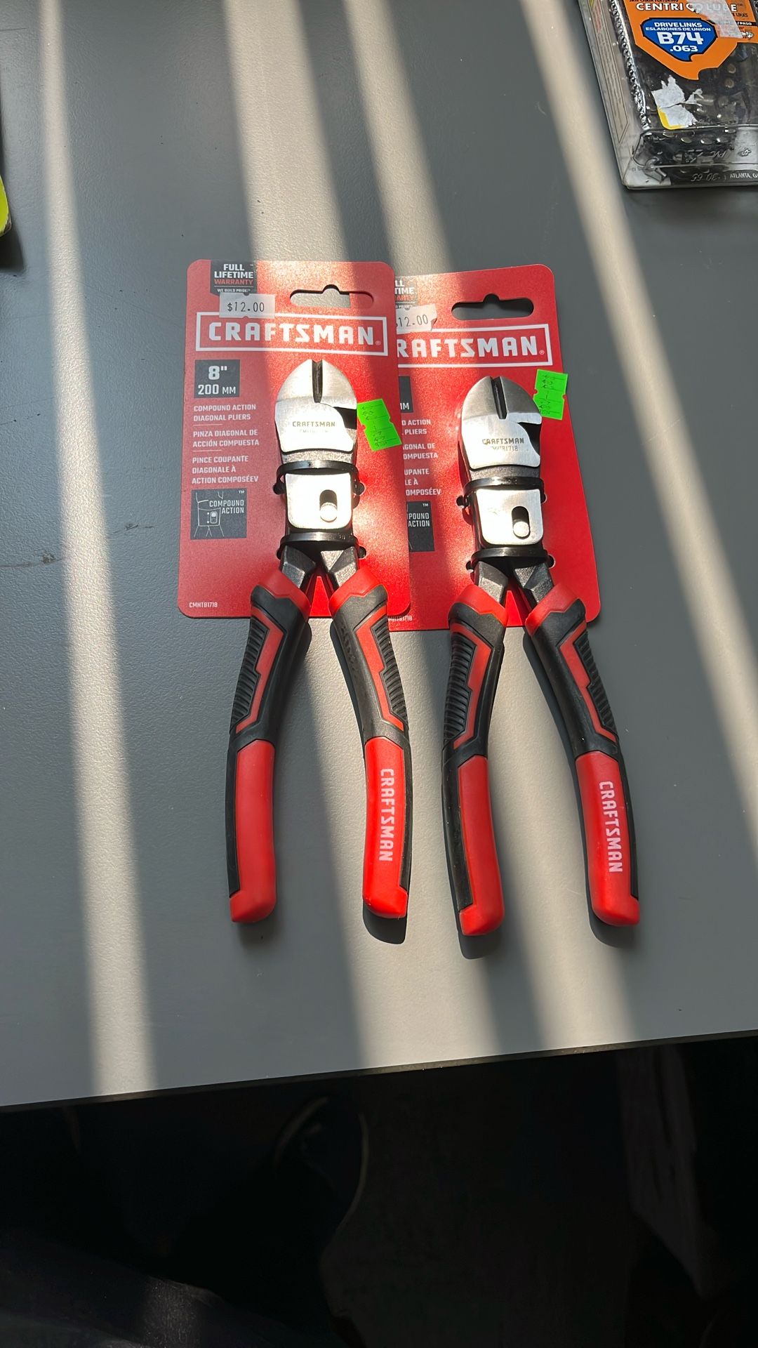 8” 200mm Compund Action Diagonal Pliers $12 Each