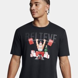 Under Armour Men's Project Rock Short Sleeve T Shirt Christmas