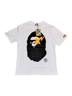 BAPE x Heron Preston White Tee