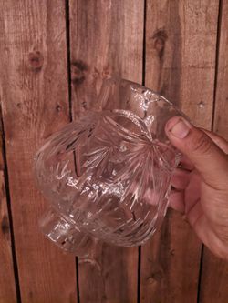 Hurricane candle holder crystal