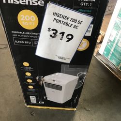200 Sqft Hisense Portable Air Conditioner 6,000 BTU 