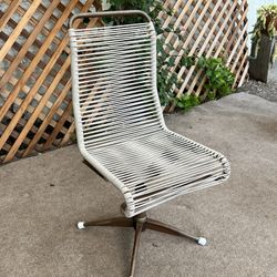 1960s Ames Aire midcentury modern corded patio chair.