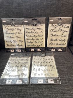 NEW Kelly Creates Acrylic Stamps x 5