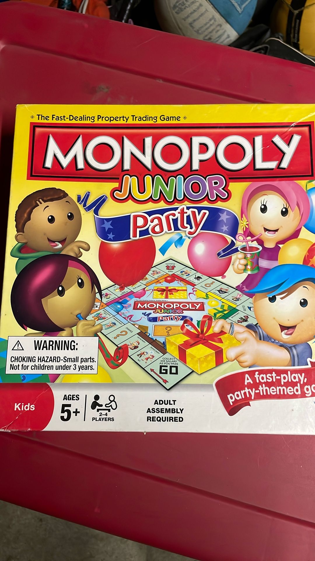 Monopoly Junior Party Hasbro Board Game Kids Fun