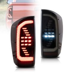 LED Taillights For Toyota Tacoma 2016-2023 W/Sequential Red Turn Signals