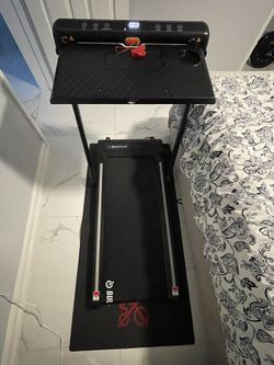 Foldable Walking Pad with Incline, 3 in 1 Under Desk Treadmill with Handle Bar Removable Desk Workstation & Device Holder & Mat To Protect Floor