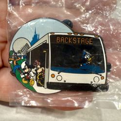 WDW Bus W/fab 4 Backstage Pass Mickey Donald Goofy Donald Disney Pin (C6) SEALED
