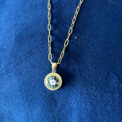 Stunning MOTHER’S DAY GIFT Evil eye Pendant And Chain