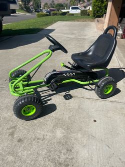 Green Kids pedal go kart