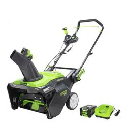Greenworks Snow Blower Battery And Charger Only Used 3 Times