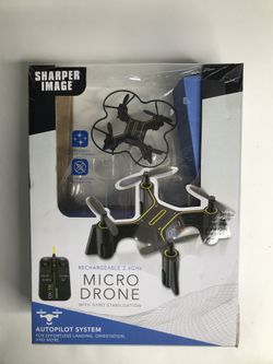 Sharper Image Micro Drone with Gyro Stabilization dx-1