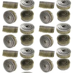 9000 Count Siding Nails, 15-degree 1-3/4”×.092”Smooth Shank EG Wire Coil Nails