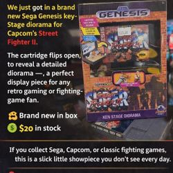 STREET FIGHTER II SEGA GENESIS  diorama DISPLAY 🔥