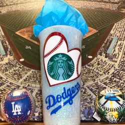 Dodgers personalized cup