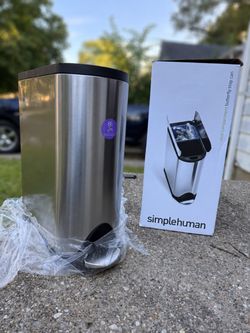Simplehuman 40L Dual Trash Can & Recycling Bin – Open Box