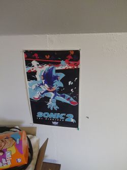 limited edition sonic the hedgehog 2 poster