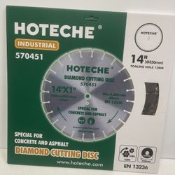 14” industrial diamond cutting disc special for concrete and asphalt toaling hole 12 mm