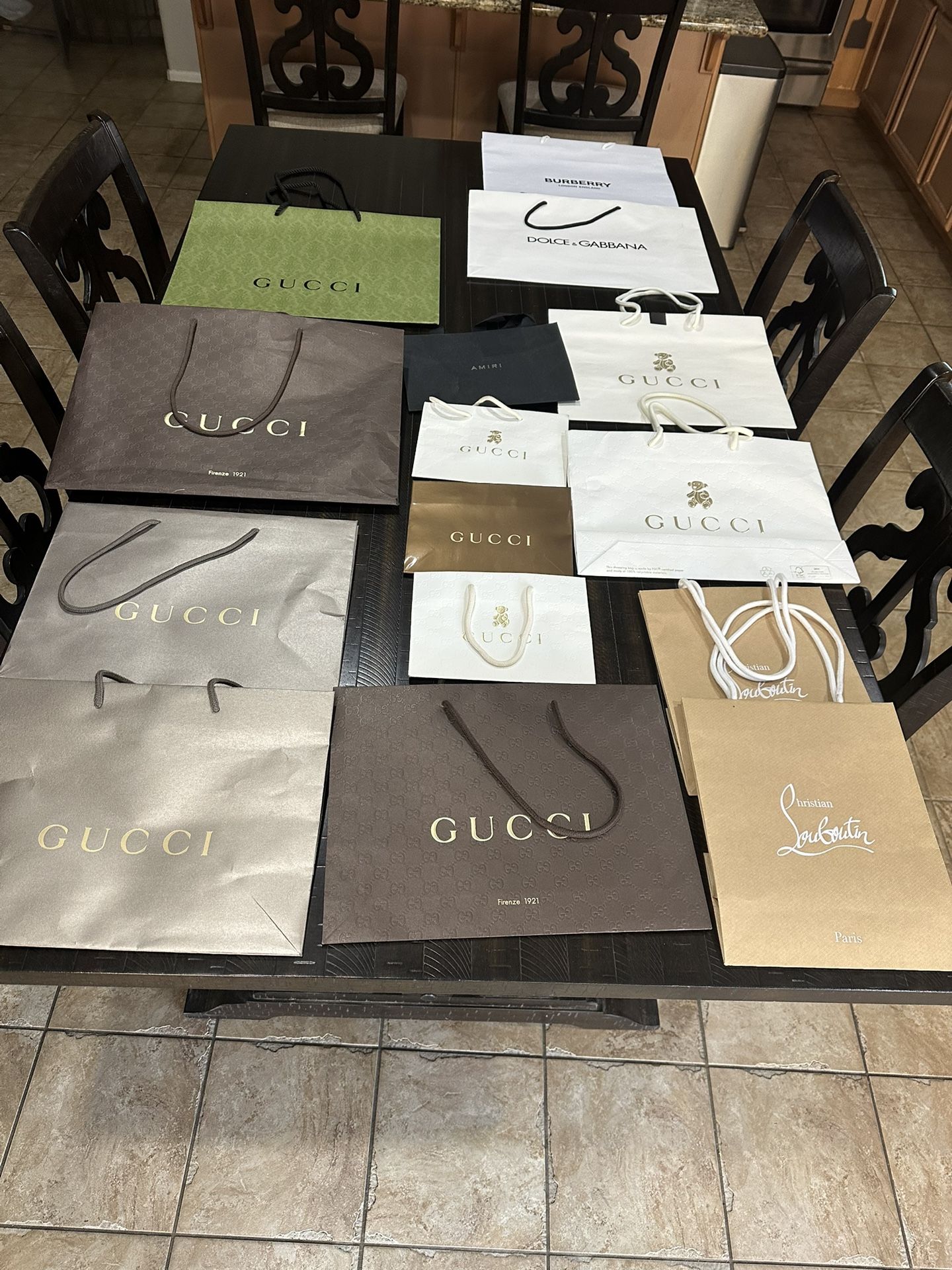 Gucci Dolce Gabbana Burberry Amiri Christian Louboutin