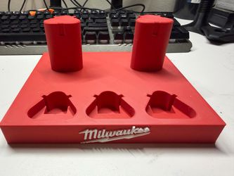 Milwaukee 3D Printed Battery Holder Organizer