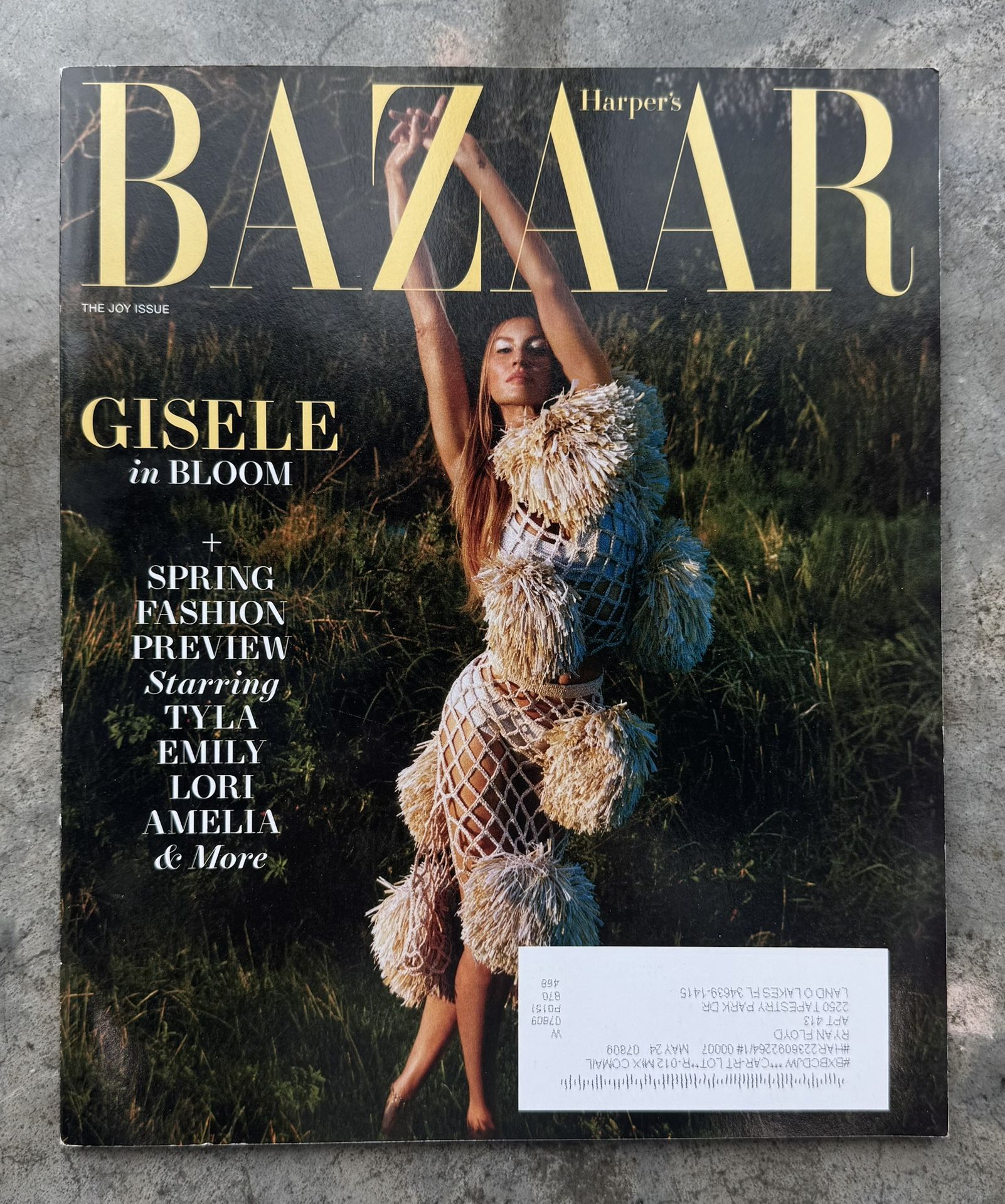 Harper's Bazaar Magazine February 2024 Gisele Bundchen The Joy Issue