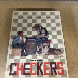 Vintage 1972 Dynamic CHECKERS by Henry Bakken COMPLETE Games Classics