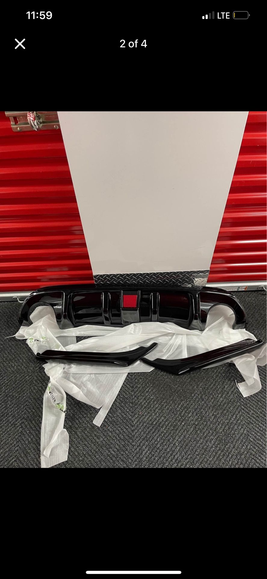 Infiniti Q50 2014-2017 Rear Bumper Diffuser with brake light